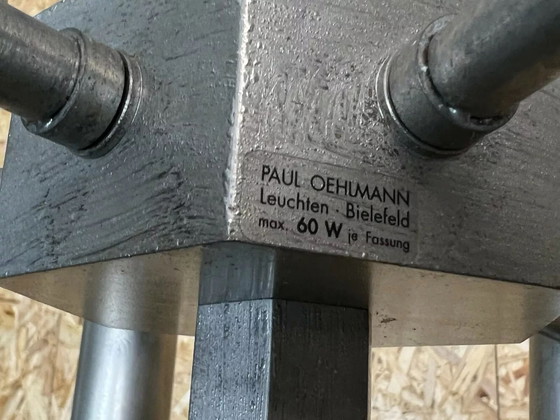 Image 1 of XL 60s 70s Kroonluchter Hanglamp Chroom & Metaal Ontwerp 60s 70s