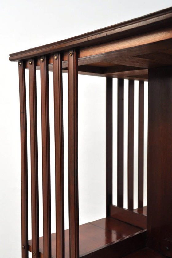 Image 1 of Antiguo molino de libros de caoba, década de 1890