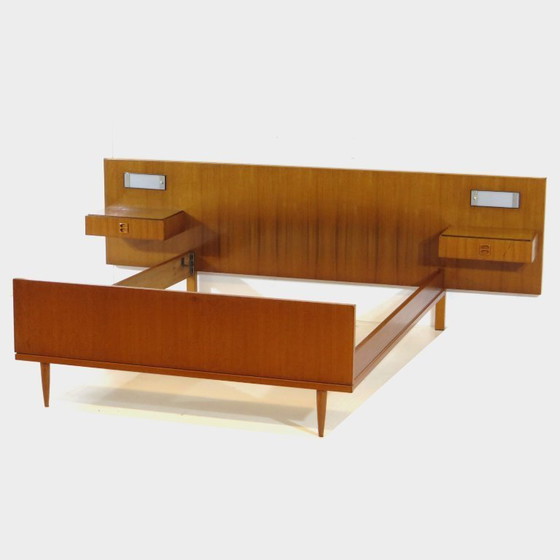 Image 1 of Letto matrimoniale vintage di design scandinavo in teak, anni '60