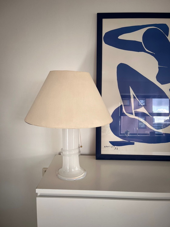Image 1 of Une lampe de table en verre par Hannelore Dreutler pour Atelje Lyktan, Studio Åhus.