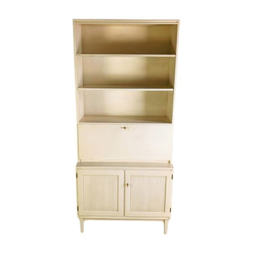 Secrétaire vintage Svante Skogh bibliothèque armoire shabby Midcentury
