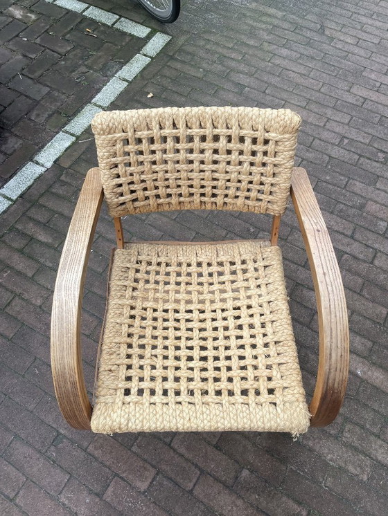 Image 1 of Fauteuil Bas van Pelt 1936 -chaise corde audoux minet