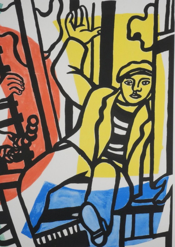 Fernand Leger : Les Constructeurs, Lithographie Signée – Lithographies et sérigraphies, Paper (photo 8 of 9)