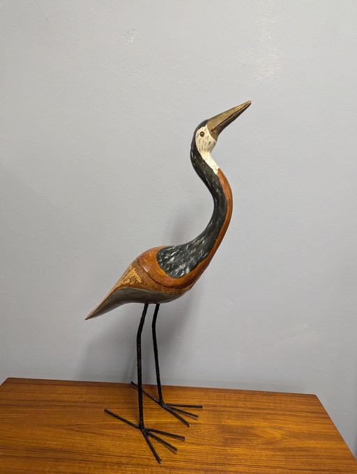 Vintage Wooden Bird 1960S