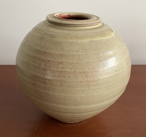 Vaso a sfera in ceramica da studio