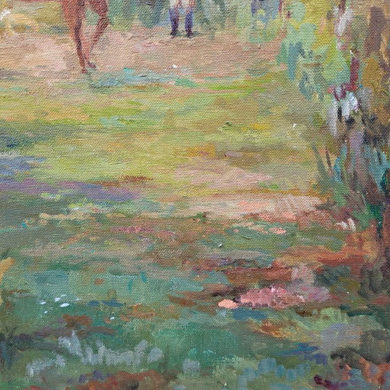 Image 1 of «Au club hippique» Fran Baró, XXe siècle – Valence, Espagne