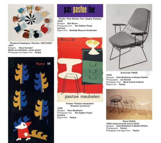 Image 1 of Affiche Pastoe ontworpen in 1958 door Theo Stradmann