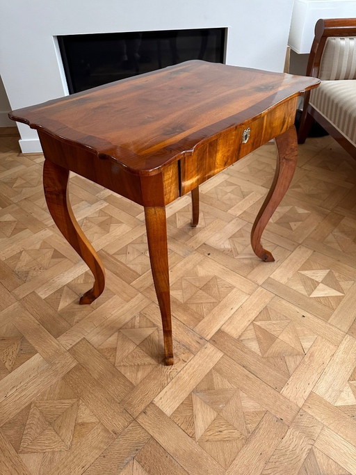 Biedermeier Table – tafels, Wood, Brass