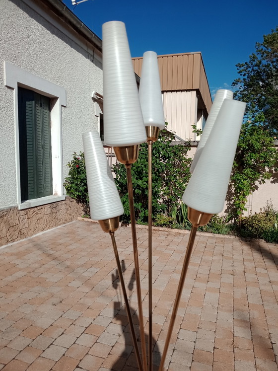 Lampada da terra Bouquet, Reeds, 1960 – Lampade da terra, Glass, Metal (photo 3 of 5)