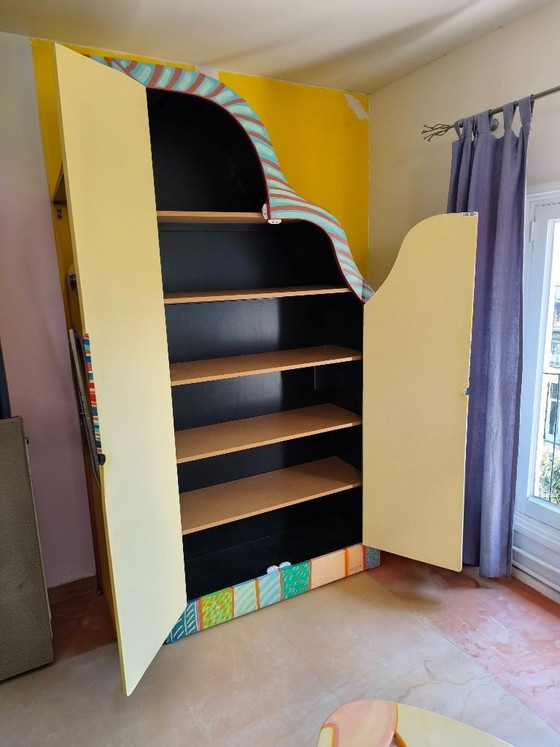 Image 1 of * Artistic Design Wall Cabinet and Matching Coffee Table *