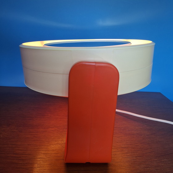 Image 1 of Allibert-Doppelspiegel aus den 1970er Jahren, orangefarben.