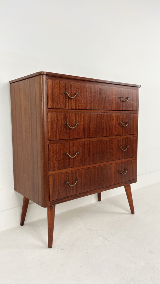 Swedish vintage Chest of drawers – Metal, Mid Century Modern (photo 7 of 12)