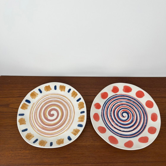 Image 1 of Set di 6 piatti da portata moderni H&amp;H, modello Boho, Italia