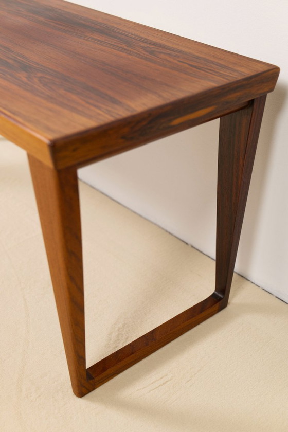 Image 1 of Set di panca da corridoio e specchio in palissandro di Kai Kristiansen, Aksel Kjersgaard, 1960