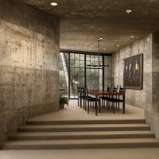 Dining room set by Paolo Barracchia for Roman Deco Italy 1978