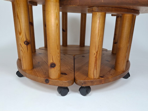 Image 1 of Set Van 3 Vintage Bijzettafels, in de Stijl van Rainer Daumiller