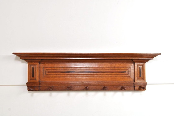 Antique Oak Coat Rack, 1890s – Wood (photo 11 of 12)
