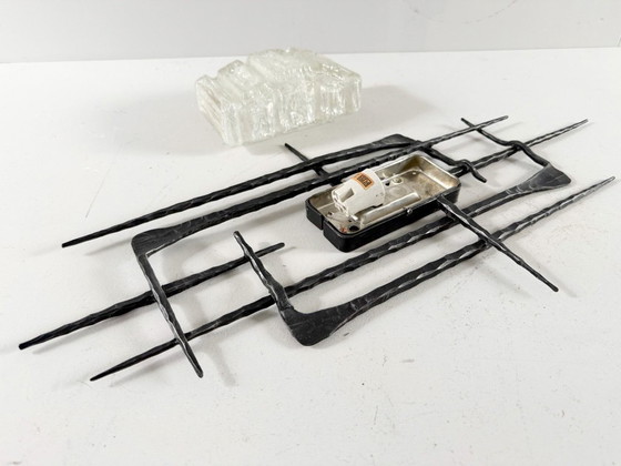 Image 1 of Sculptural brutalist wall lamp/wall light, Germany, Honsel Leuchten, 1960s