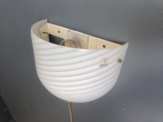 Image 1 of Murano Swirl glazen wandlamp van VM-Vetri, Italië, 1970