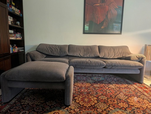 Cassina Maralunga 3-Sitzer Inkl. Ottomane – banken, Textile (photo 2 of 6)