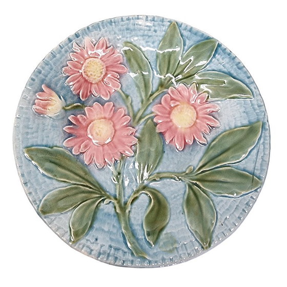Antique Sarreguemines Wall decoration – Set of 2 – sarreguimines, Ceramic (photo 3 of 5)