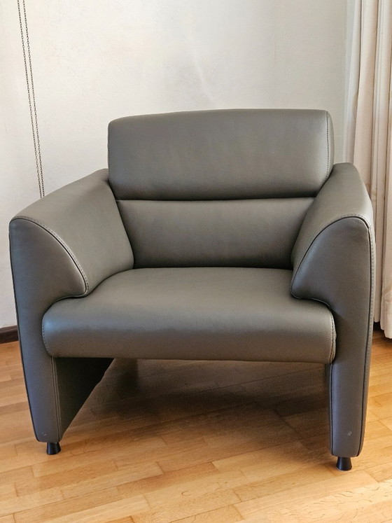 Image 1 of Sofá de 2,5 plazas y 2 sillones de piel de Montel Mondi