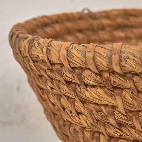 Cesta de mimbre antigua (c.1930) # 7, Objetos decorativos, Marrón, Rustic (foto 17 de 17)