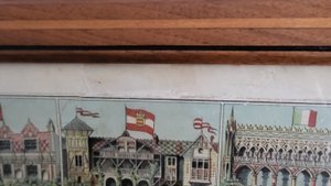 Image 1 of Litografia JE Goossens Panorama dei palazzi dell'Esposizione Universale di Parigi, 1878