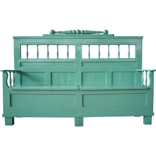 Banc vintage en bois, années 1920
