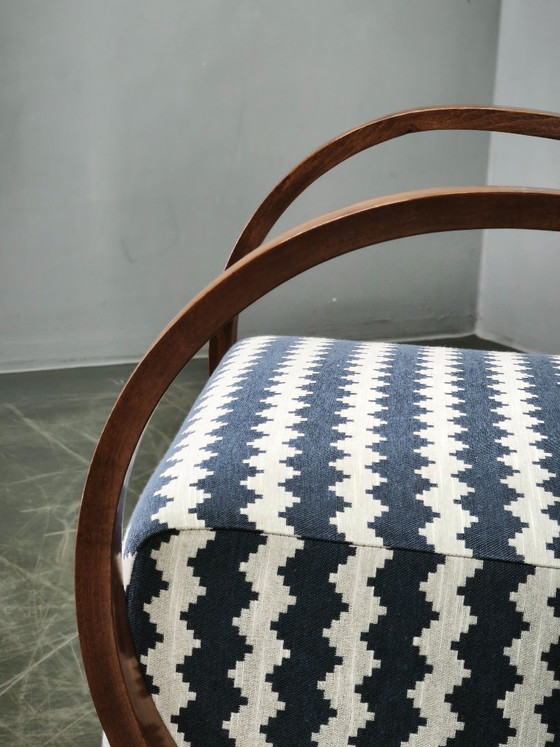 Image 1 of Jindřich Halabala Art Deco Lounge Chair, Tschechoslowakei, 1940er Jahre