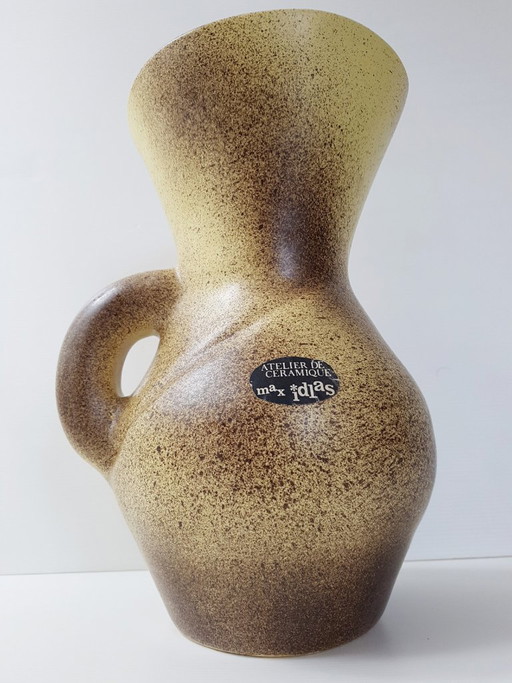 MAX IDLAS GROSSE KERAMIKKANNE/VASE 1950er 60er VINTAGE ROCKABILLY 50ER 60ER