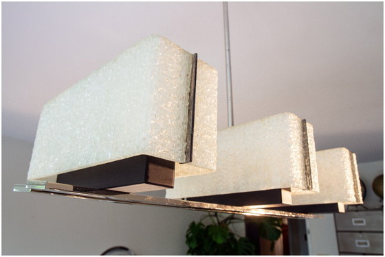 Image 1 of Modernist chandelier, Maison Arlus ocean liner, 1960