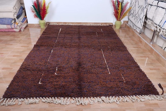 Beni Ouraine Berber tapijt met speciale handgemaakte kleurstelling, formaat 1,5/2,5 m – Aime Té (photo 7 of 9)