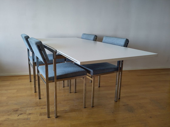 Pastoe TU30 cromo extensible Mesa de comedor – Mesas de comedor, Metal (photo 3 of 15)