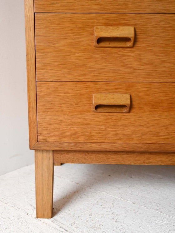Image 1 of Sekretär aus Eichenholz aus den 1960er Jahren von Børge Mogensen für Søborg Møbler