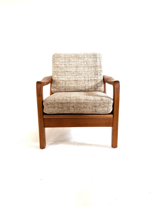 Poltrona vintage danese in teak, Juul Kristensen '70 – fauteuils, Wood, Metal (photo 2 of 9)