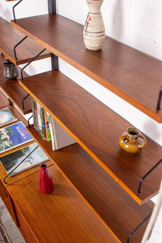 Poul Cadovius Shelving System Cado Royal Vintage Teak 60s – Shelving unit, Wood, Metal, Scandinavian (photo 5 of 18)