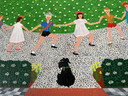 Ted Moorrees his painting on panel 'The Liberation,' 1995