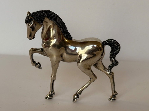 Cheval Saturno en argent massif