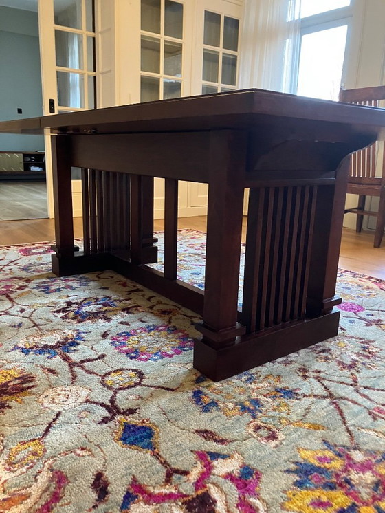 Image 1 of Solid cherry wood dining table and 6 chairs