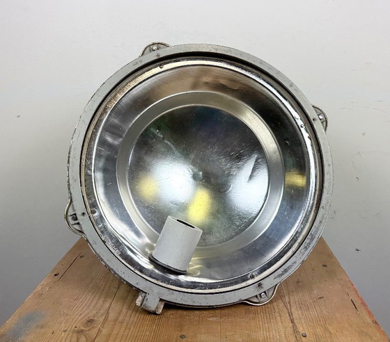 Image 1 of Lampada a sospensione industriale in alluminio pressofuso polacco di Mesko, anni '70