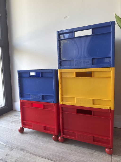 Vintage IKEA MÅRD Opbergboxen – Juego de furgoneta 5 – opbergkast, Plastic