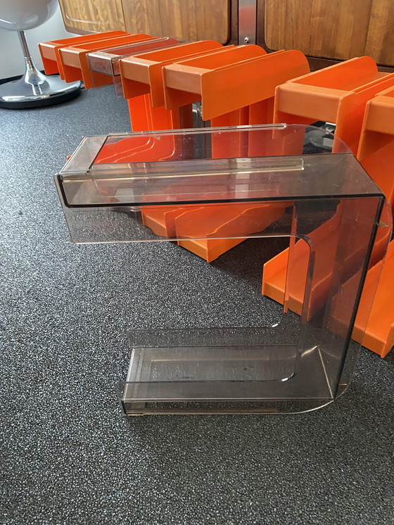 Image 1 of 8 Stück Space Age Design Teller Tabletts