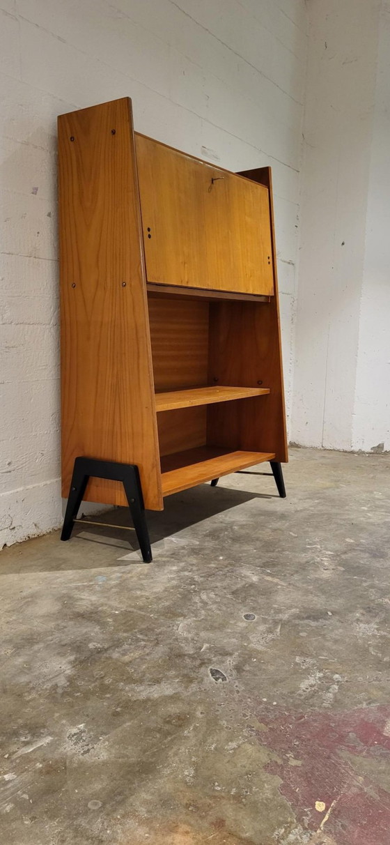 Image 1 of Vintage secretary desk and bookcases, 1950s