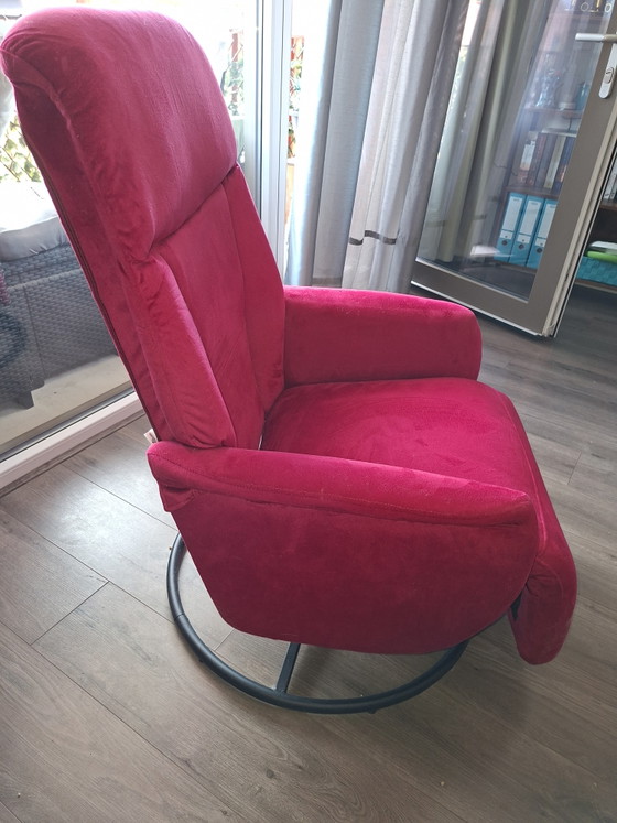 Image 1 of Poltrona relax Vidaxl, colore rosso vino