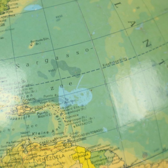 Image 1 of Grote Vintage Wereldbol 33cm