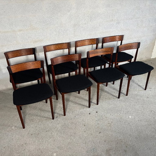 Ensemble de 8 chaises de salle à manger modèle 39 de Rosengren Hansen