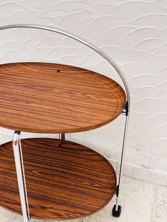 Image 1 of Oval folding sideboard