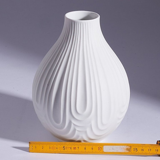 Image 1 of Vintage vase by Heinrich Porzellan OP Art, 1970s