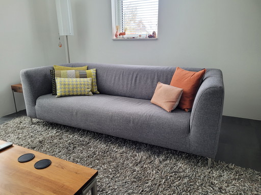 Sofá de diseño Bert Plantagie de 3 plazas - estructura de acero inoxidable gris